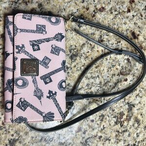 Dooney & Burke Disney Parks “Princess Key” wallet / clutch with strap